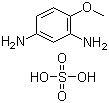 2,4-二氨基苯甲醚硫酸盐分子结构 (CAS 39156-41-7)
