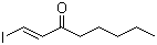 CAS # 39178-64-8, (E)-1-Iodo-1-octen-3-one, trans-1-Iodo-1-octen-3-one