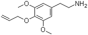 3,5-二甲氧基-4-(烯丙氧基)苯乙胺分子结构 (CAS 39201-75-7)