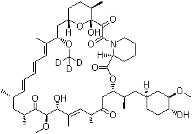 7-O-Demethyl-7-O-(methyl-d<sub>3</sub>)-rapamycin molecular structure (CAS 392711-19-2)