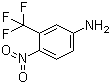 structure of CAS# 393-11-3, 4-Nitro-3-trifluoromethyl aniline