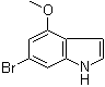 6-Bromo-4-methoxy-1H-indole molecular structure (CAS 393553-57-6)