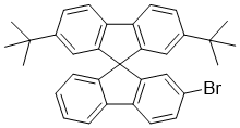 structure of CAS# 393841-81-1, 2'-Bromo-2,7-DI-tert-butyl-9,9'-spirobi[fluorene]