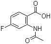 structure of CAS# 394-27-4, 2-Acetamido-4-fluorobenzoic acid