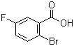 structure of CAS# 394-28-5, 2-Bromo-5-fluorobenzoic acid