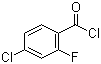 4-氯-2-氟苯甲酰氯分子结构 (CAS 394-39-8)