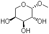 甲基 alpha-L-阿拉伯吡喃糖苷分子结构 (CAS 3945-28-6)
