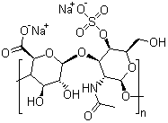 structure of CAS# 39455-18-0, Chondroitin sulfate A sodium salt