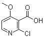 2-Chloro-4-methoxynicotinic acid molecular structure (CAS 394729-98-7)