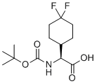 CAS 登录号：394735-65-0, (S)-2-((叔-丁氧羰基)氨基)-2-(4,4-二氟环己基)乙酸