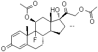 CAS # 3949-26-6, 9-Fluoro-11beta,17,21-trihydroxy-16alpha-methylpregna-1,4-diene-3,20-dione 11,21-diacetate