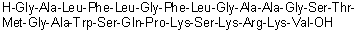 CAS # 395069-92-8, Glycyl-L-alanyl-L-leucyl-L-phenylalanyl-L-leucylglycyl-L-phenylalanyl-L-leucylglycyl-L-alanyl-L-alanylglycyl-L-seryl-L-threonyl-L-methionylglycyl-L-alanyl-L-tryptophyl-L-seryl-L-glutaminyl-L-prolyl-L-lysyl-L-seryl-L-lysyl-L-arginyl-L-lysyl-L-valine