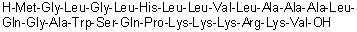 CAS # 395069-95-1, L-Methionylglycyl-L-leucylglycyl-L-leucyl-L-histidyl-L-leucyl-L-leucyl-L-valyl-L-leucyl-L-alanyl-L-alanyl-L-alanyl-L-leucyl-L-glutaminylglycyl-L-alanyl-L-tryptophyl-L-seryl-L-glutaminyl-L-prolyl-L-lysyl-L-lysyl-L-lysyl-L-arginyl-L-lysyl-L-valine
