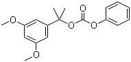 structure of CAS# 39507-97-6, 1-(3,5-Dimethoxyphenyl)-1-methylethyl phenyl carbonate