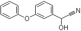 structure of CAS# 39515-47-4, alpha-Hydroxy-3-phenoxybenzeneacetonitrile