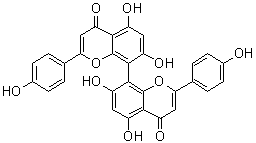 CAS 登录号：3952-18-9, 柏木双黄酮