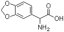 structure of CAS# 39533-43-2, alpha-Aminobenzo[1,3]dioxole-5-acetic acid