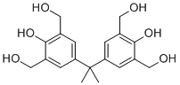 structure of CAS# 3957-22-0, 5,5'-Isopropylidenebis(m-xylene-2,a,a'-triol)