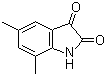 5,7-二甲基-1H-吲哚-2,3-二酮分子结构 (CAS 39603-24-2)