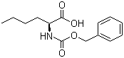 structure of CAS# 39608-30-5, N-[(Phenylmethoxy)carbonyl]-L-norleucine