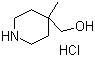 4-甲氧基-4-甲基哌啶盐酸盐分子结构 (CAS 3970-73-8)