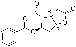 structure of CAS# 39746-00-4, (3aR,4S,5R,6aS)-(-)-5-(苯甲酰氧基)-六氢-4-(羟甲基)-2H-环戊并[b]呋喃-2-酮