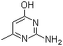 2-氨基-4-羟基-6-甲基嘧啶分子结构 (CAS 3977-29-5)