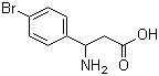 structure of CAS# 39773-47-2, DL-3-Amino-3-(4-bromophenyl)propionic acid