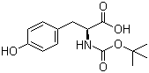 Boc-L-Tyrosine molecular structure (CAS 3978-80-1)