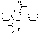 CAS # 397886-88-3, 5-(2-Bromo-1-oxopropyl)-4-oxo-3-phenyl-1-oxa-5-azaspiro[5.5]undec-2-ene-2-carboxylic acid methyl ester
