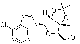 structure of CAS# 39824-26-5, 6-Chloro-9-beta-D-(2,3-isopropylidene)ribofuranosylpurine