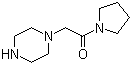 1-(Pyrrolidinocarbonylmethyl)piperazine molecular structure (CAS 39890-45-4)
