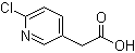 structure of CAS# 39891-13-9, 6-Chloro-3-pyridinylacetic acid