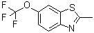 structure of CAS# 399-20-2, 2-Methyl-6-(trifluoromethoxy)benzothiazole