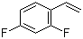 structure of CAS# 399-53-1, 2,4-Difluorostyrene