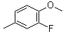 structure of CAS# 399-55-3, 2-Fluoro-4-methylanisole