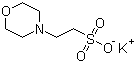 structure of CAS# 39946-25-3, 2-(N-Morpholino)ethanesulfonic acid potassium salt