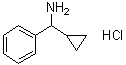 structure of CAS# 39959-72-3, 1-Cyclopropyl-1-phenylmethanamine hydrochloride