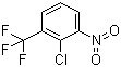structure of CAS# 39974-35-1, 2-Chloro-1-nitro-3-(trifluoromethyl)benzene