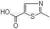 structure of CAS# 40004-69-1, 2-Methylthiazole-5-carboxylic acid