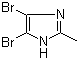 structure of CAS# 4002-81-7, 4,5-Dibromo-2-methylimidazole