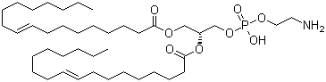 structure of CAS# 4004-05-1, Dioleoyl phosphoethanolamine