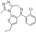 structure of CAS# 40054-69-1, 乙替唑仑