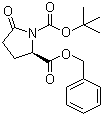 structure of CAS# 400626-71-3, Boc-D-Pyroglutamic acid benzyl ester