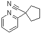 1-(2-Pyridinyl)cyclopentanecarbonitrile molecular structure (CAS 400727-04-0)