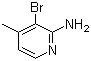 structure of CAS# 40073-38-9, 2-Amino-3-bromo-4-methylpyridine