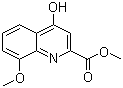 Methyl 4-hydroxy-8-methoxyquinoline-2-carboxylate molecular structure (CAS 4008-46-2)
