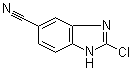 structure of CAS# 401567-00-8, 2-Chloro-1H-benzimidazole-6-carbonitrile