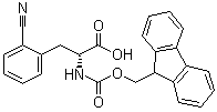 2-Cyano-N-[(9H-fluoren-9-ylmethoxy)carbonyl]-D-phenylalanine molecular structure (CAS 401620-74-4)