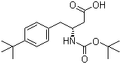 structure of CAS# 401916-48-1, Boc-(R)-3-Amino-4-(4-tert-butylphenyl)butyric acid
